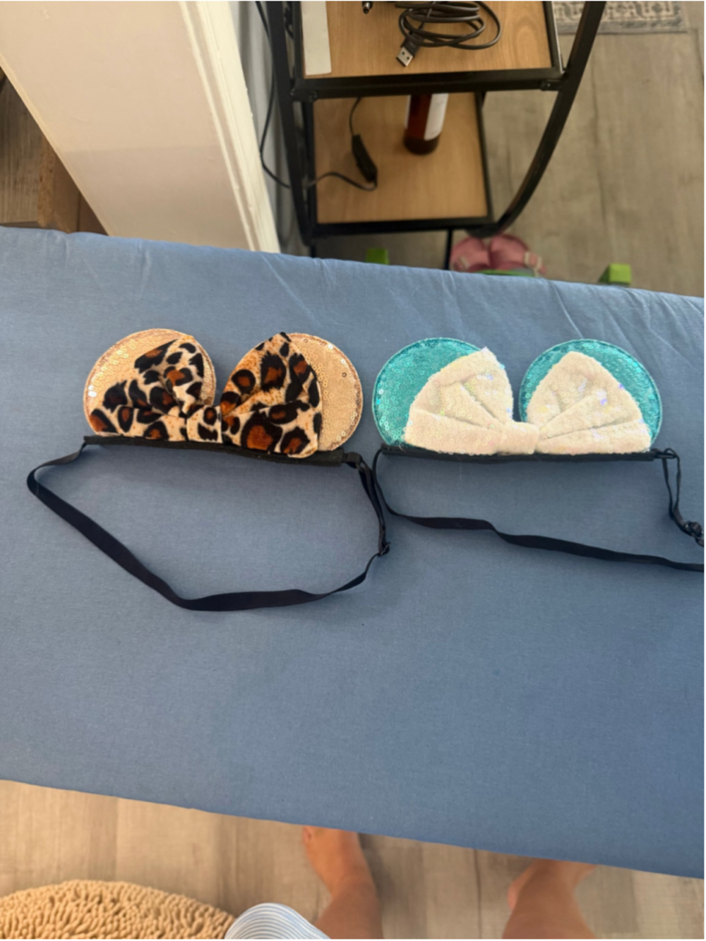 Women's Unbranded Hair Accessory Set One Size Leopard and Blue
